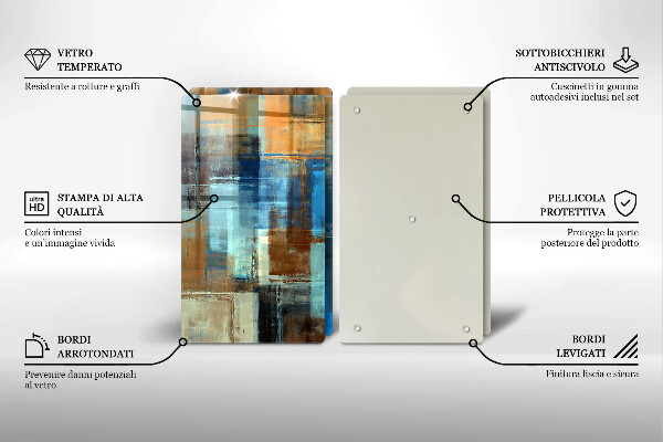 Tocător de bucătărie Fundal pictat