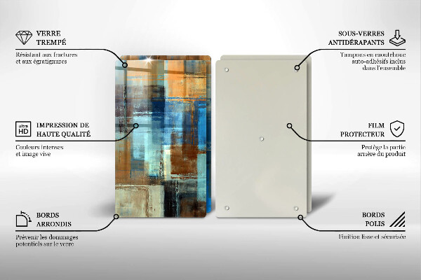 Tocător de bucătărie Fundal pictat