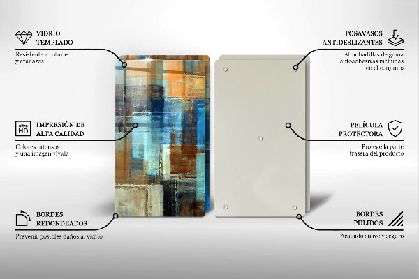 Tocător de bucătărie Fundal pictat