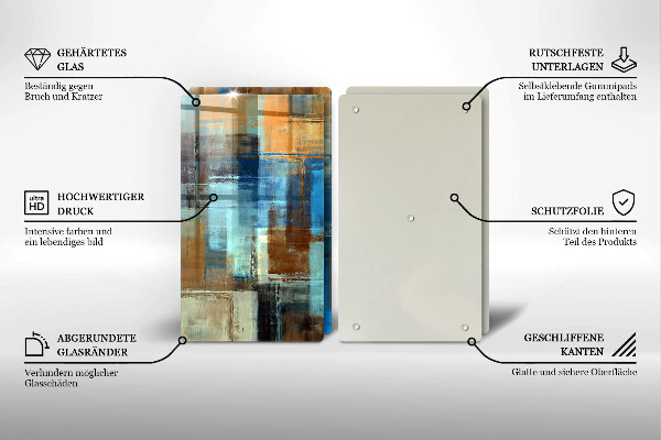 Tocător de bucătărie Fundal pictat