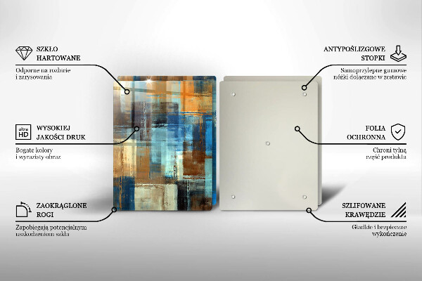 Tocător de bucătărie Fundal pictat
