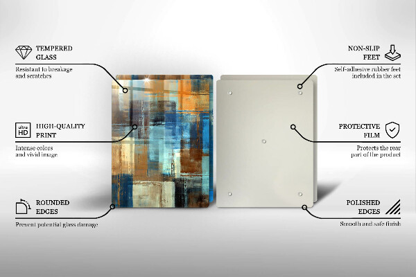 Tocător de bucătărie Fundal pictat