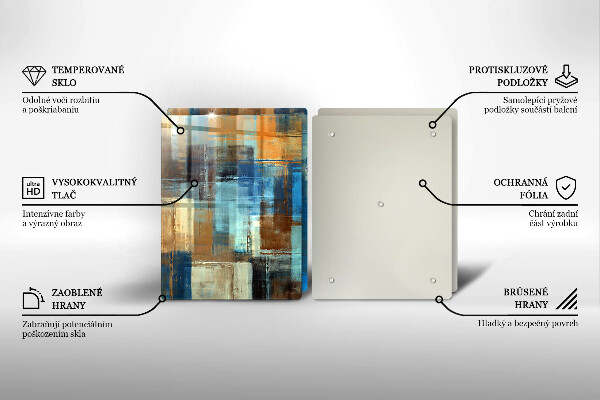 Tocător de bucătărie Fundal pictat