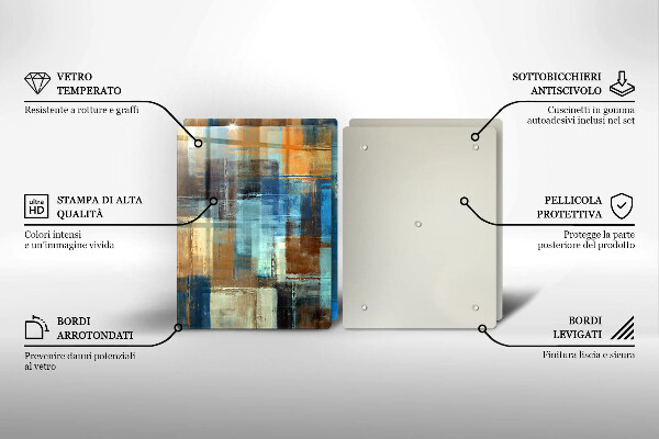 Tocător de bucătărie Fundal pictat