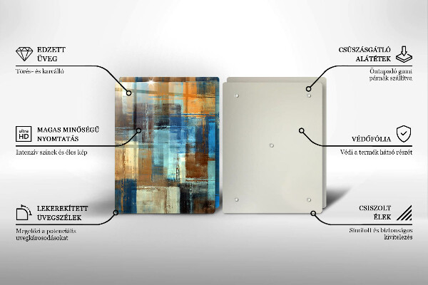 Tocător de bucătărie Fundal pictat