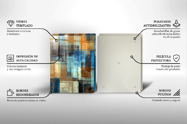 Tocător de bucătărie Fundal pictat