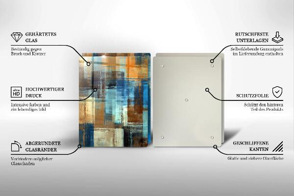 Tocător de bucătărie Fundal pictat