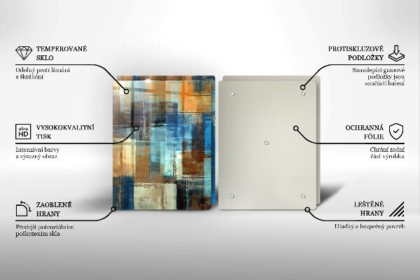 Tocător de bucătărie Fundal pictat
