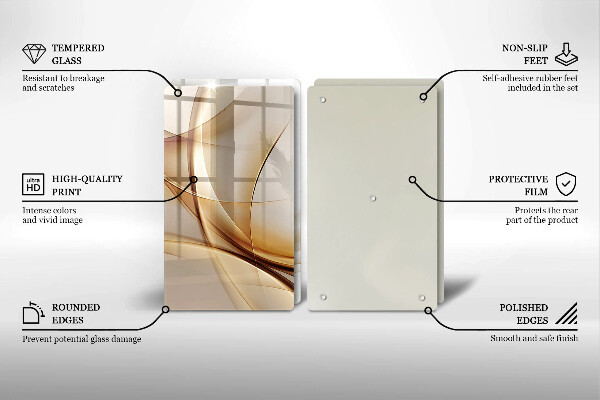 Tocător de bucătărie Forme abstracte