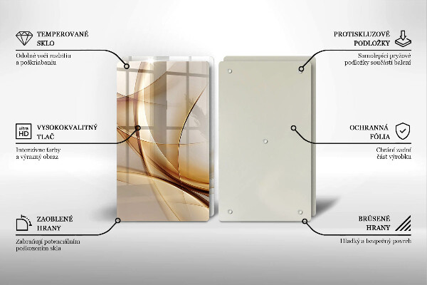 Tocător de bucătărie Forme abstracte