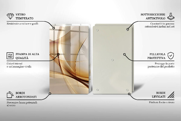 Tocător de bucătărie Forme abstracte