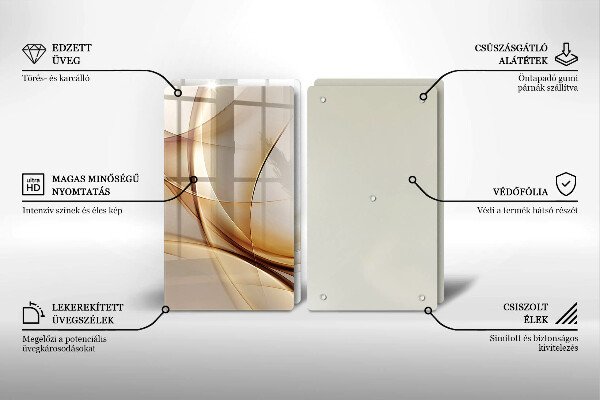 Tocător de bucătărie Forme abstracte