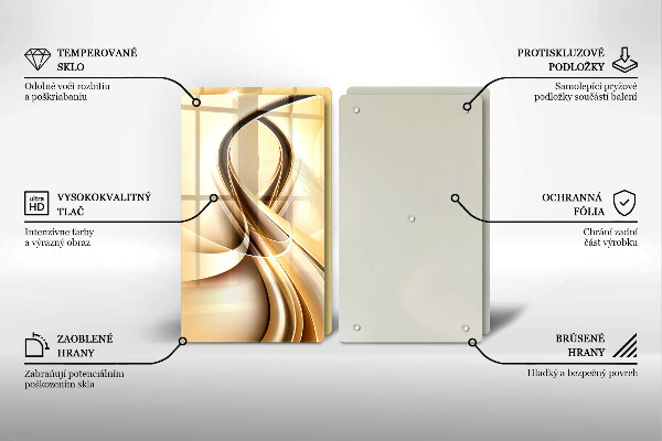 Tocător de bucătărie Abstracția fumului