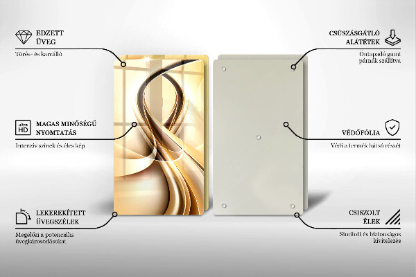 Tocător de bucătărie Abstracția fumului