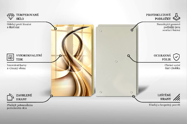 Tocător de bucătărie Abstracția fumului