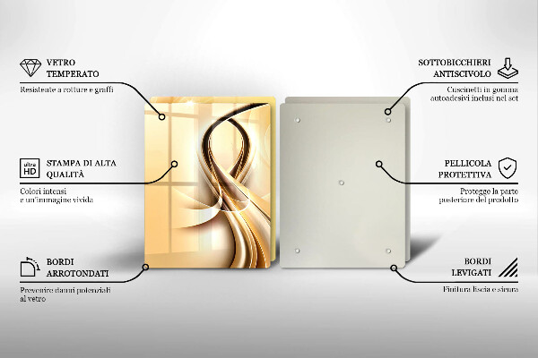Tocător de bucătărie Abstracția fumului
