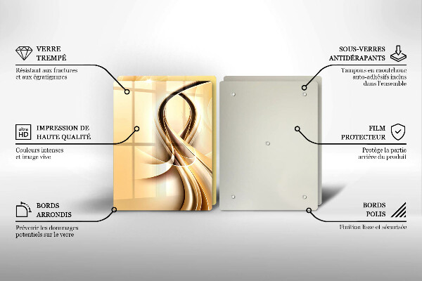 Tocător de bucătărie Abstracția fumului