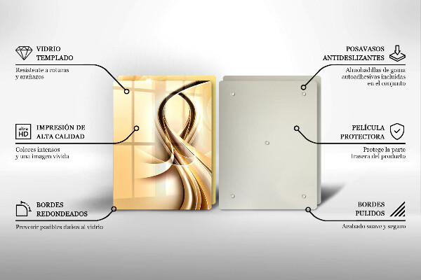 Tocător de bucătărie Abstracția fumului