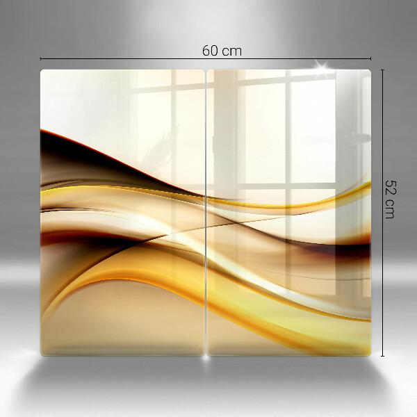 Tocător de bucătărie Linii de fum abstracte