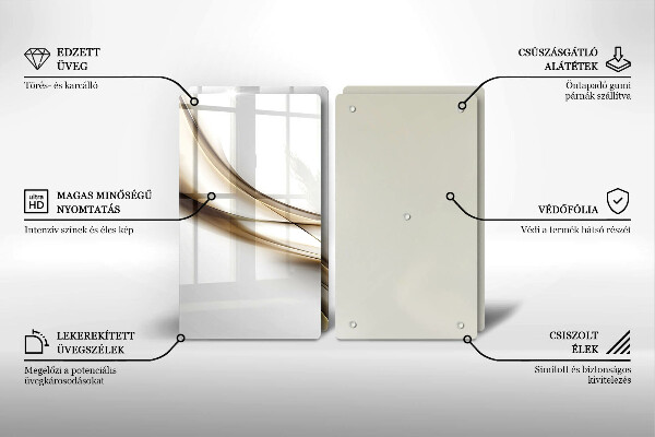 Tocător de bucătărie Abstracția liniilor moi