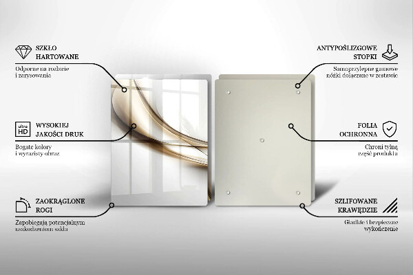 Tocător de bucătărie Abstracția liniilor moi