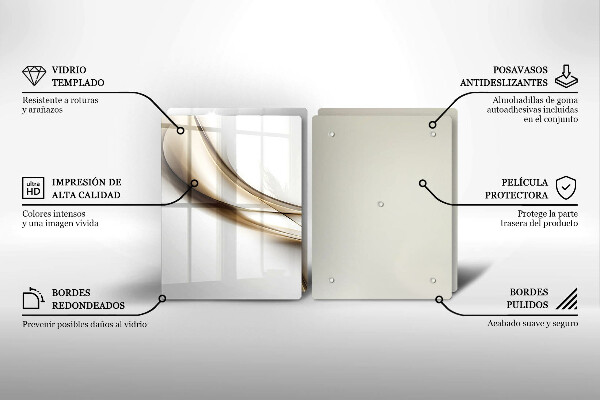 Tocător de bucătărie Abstracția liniilor moi
