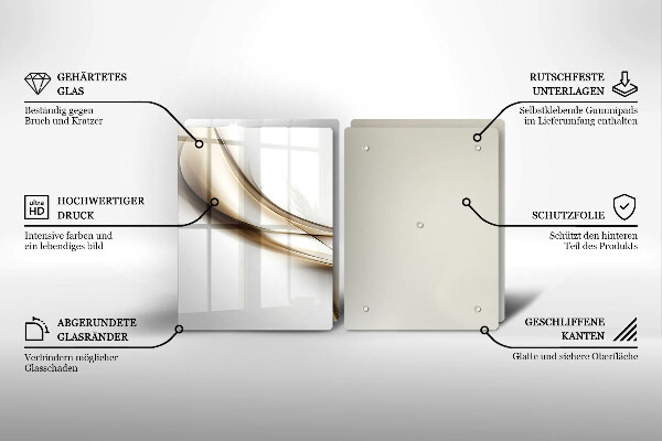 Tocător de bucătărie Abstracția liniilor moi