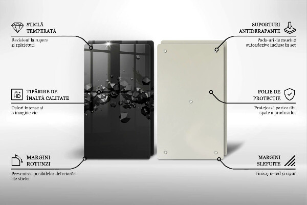 Tocător de bucătărie Abstracția formelor 3D