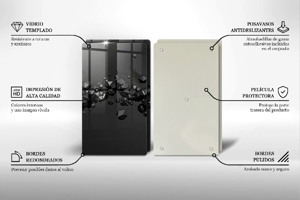 Tocător de bucătărie Abstracția formelor 3D