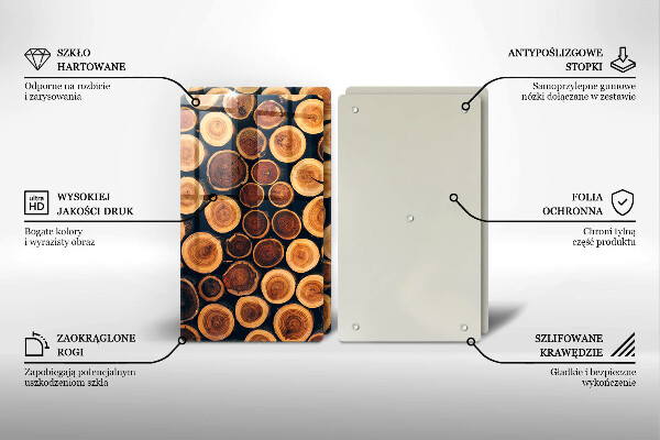 Tocător de bucătărie cioturi de copac din lemn