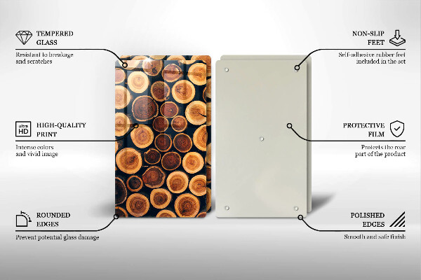 Tocător de bucătărie cioturi de copac din lemn