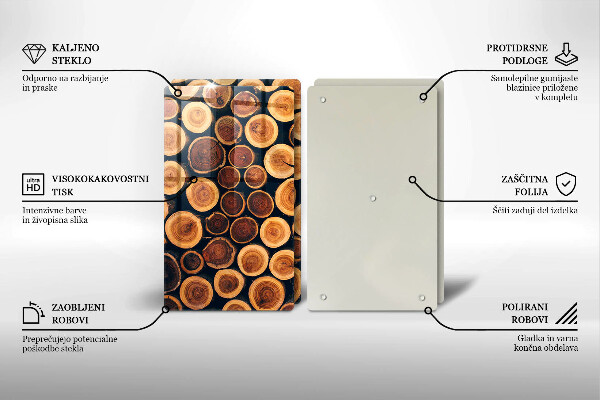 Tocător de bucătărie cioturi de copac din lemn