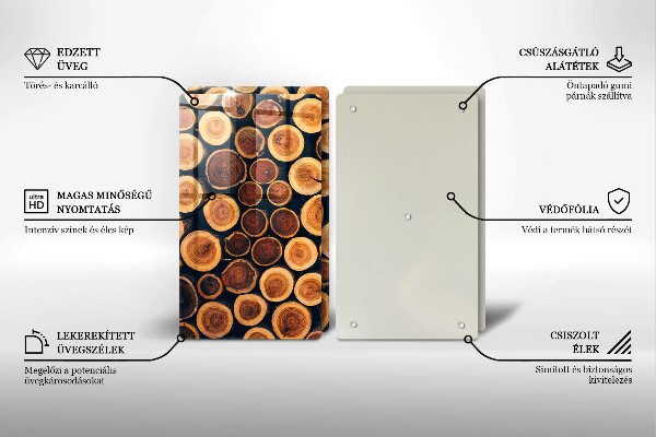 Tocător de bucătărie cioturi de copac din lemn