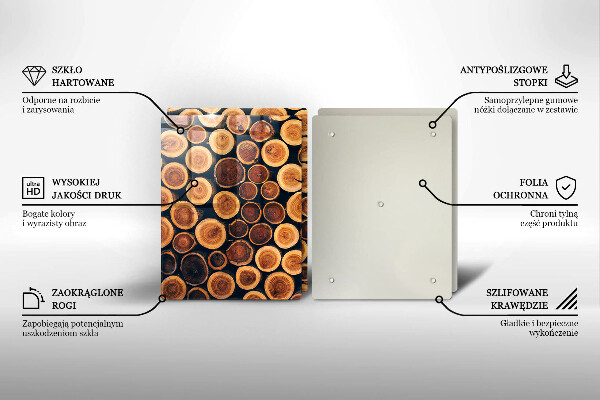 Tocător de bucătărie cioturi de copac din lemn
