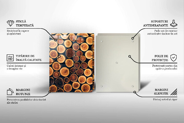 Tocător de bucătărie cioturi de copac din lemn