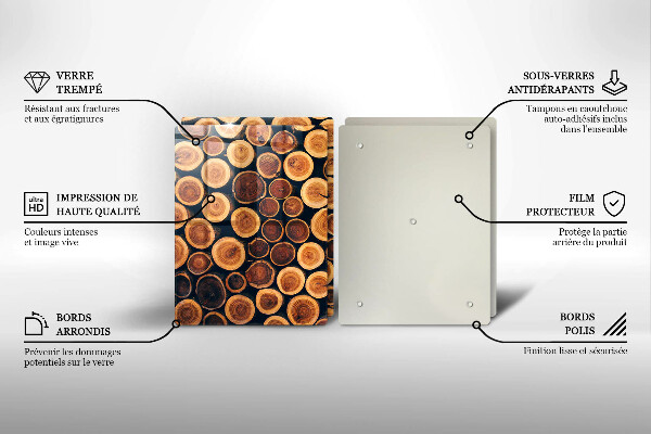 Tocător de bucătărie cioturi de copac din lemn