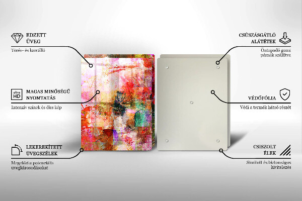 Tocător de bucătărie Abstracția vopselei