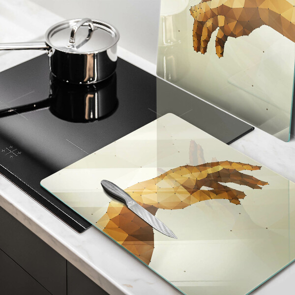 Tocător de bucătărie Crearea mâinilor lui Adam