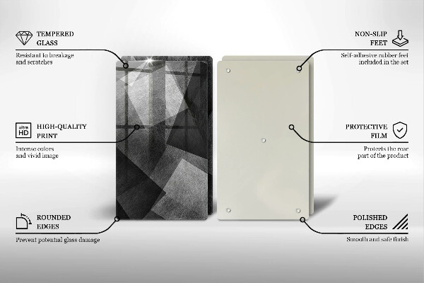 Tocător de bucătărie Abstracția geometrică