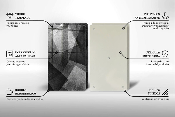 Tocător de bucătărie Abstracția geometrică