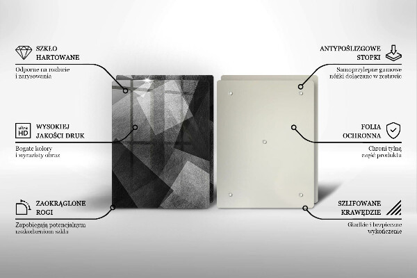 Tocător de bucătărie Abstracția geometrică