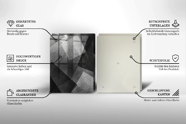 Tocător de bucătărie Abstracția geometrică