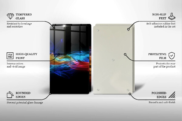 Tocător de bucătărie Fum colorat