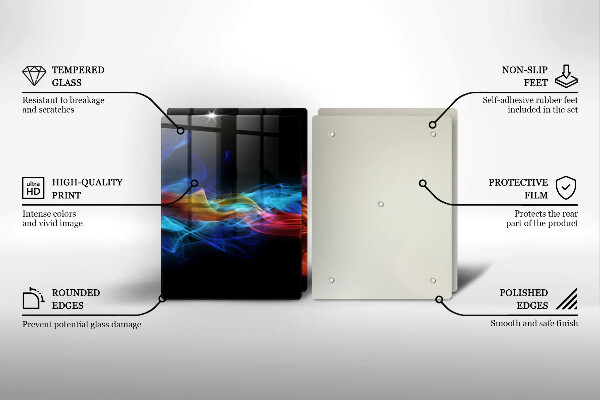 Tocător de bucătărie Fum colorat