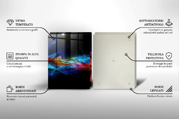 Tocător de bucătărie Fum colorat
