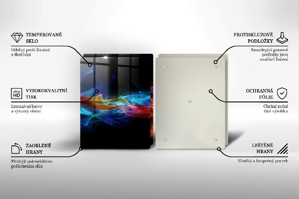 Tocător de bucătărie Fum colorat