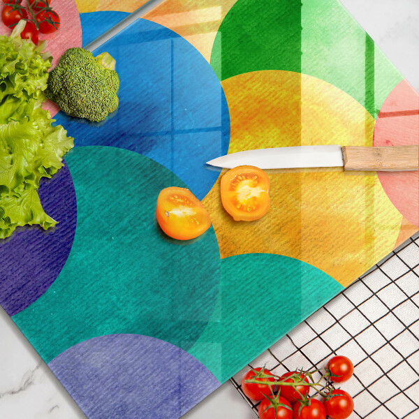 Tocător de bucătărie Cercuri colorate