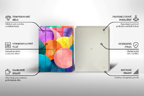 Tocător de bucătărie Cercuri colorate