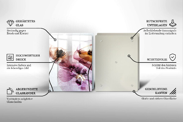 Tocător de bucătărie Flori delicate