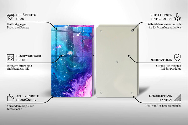 Tocător de bucătărie Cerneluri de abstractizare